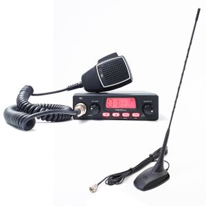 CB-Radiosender-Kit TTi TCB-550 EVO, VOX, NB-Filter, 12-24 V mit PNI Extra 48-Antenne mit Magnet, 26-30 MHz, 150 W 142958197 - Radios