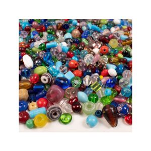 PlayBox: Üveggyöngyök többféle színben és formában fűzhető gyöngy szett 200gr 142328867 - Playbox