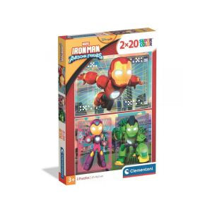 Vasember csodálatos barátai 2x20db-os Supercolor puzzle - Clementoni