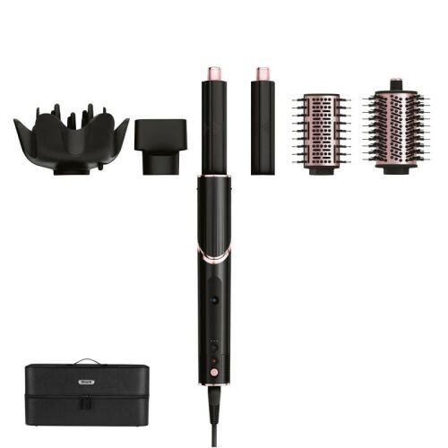Hajsütővas és hajszárító 5 az 1-ben Shark FlexStyle HD440EU, 1400 W, 3 sebességfokozat, 4 hőmérséklet-beállítás, Coanda, Hővédelem, Hideglevegő, Fekete/rózsaarany