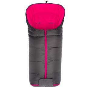 Fillikid Bundazsák Eco Big babakocsiba 55x100cm #fekete-rózsaszín