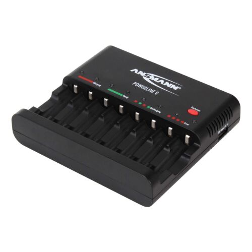 Ansmann Powerline 8 8x AA/AAA NiMH/NiCd Akkumulátor Töltő