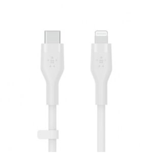 Belkin Flex Lightning apa - USB-C apa Adat és töltőkábel (3m) - Fehér 142362272 - Lightning kábel