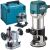 Makita RT0702CX2J Felsőmaró Élmaró készlet kofferben (710W / 6-8mm) 142365771