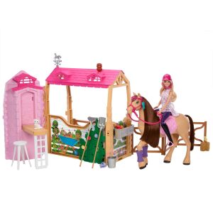 Mattel Barbie Mysteries Grajd Ultimate Grajd cu Păpușa Barbie și cal - Barbie Baba