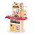 Set de bucătărie Talented Chef Little Kitchen, bucătărie de jucărie roz cu efect de abur