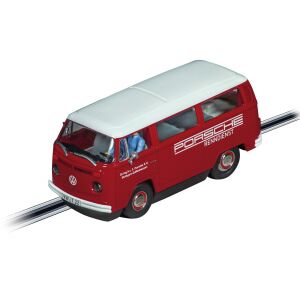 Carrera Digital 132 VW Bus T2b Porsche Renndienst pályaautó - Piros/fehér 142385017 - Carrera