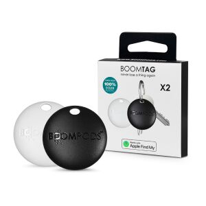 Boompods BoomTag bluetooth nyomkövetős kulcstartó - Fehér + Fekete (2db/csomag) 142385759 - Boompods