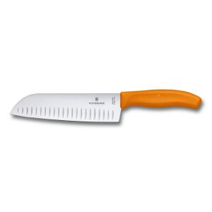 Victorinox V-6.85 26.17L9B Santoku kés 17cm - Narancssárga 142393002 - Victorinox