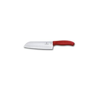 Victorinox V-6.85 21.17B Santoku rozsdamentes acél kés 17cm - Piros 142393375 - Victorinox