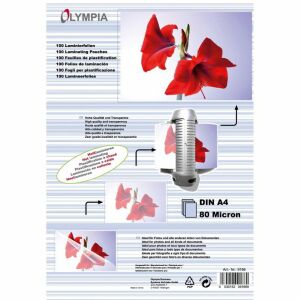 Olympia 80 mikron A4 lamináló fólia (100 db / csomag) 142408092 - Laminálógép, fólia