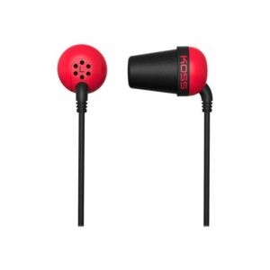 Koss Plug Colors In-ear Fülhallgató - Piros/Fekete 142408242 - Koss
