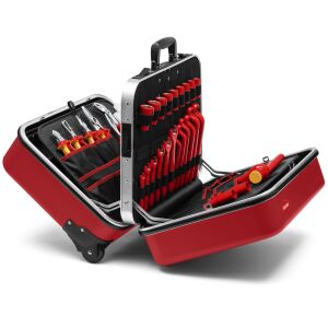 Knipex 98 99 15 BIG Twin Move RED Villanyszerelői szerszámkészlet fogókkal és csavarkulcsokkal - Knipex