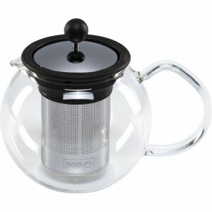 Bodum ASSAM Üveg Teáskanna 0,5L - Fekete / Inox 142410603 - Bodum