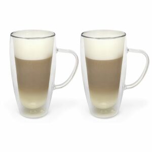 Bredemeijer Latte Macchiato 400ml Dupla Falú Üveg Pohár Szett 2 Darabos 142410642 - Bredemeijer
