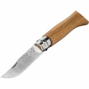 Opinel 002021 No.08 Összecsukható Zsebkés - Tölgyfa markolattal
