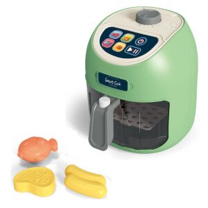 Manyuk Toys zöld játék légfritőz hang- és fényeffektekkel, színváltó étel kiegészítőkkel - Manyuk Toys