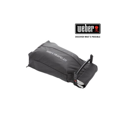 Weber Traveler grill csomagtartó védő elszigetelve fehér háttérrel - Grill védőhuzat