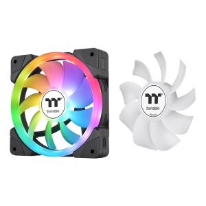 Thermaltake SWAFAN EX12 TT Premium Edition ARGB PWM Rendszerhűtő - Fekete (3db/csomag) 142416716 - Laptop rendszerhűtő