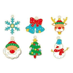 Pandantive de Crăciun din cristal DIY finite: fulg de zăpadă, clopoței, ren, Moș Crăciun, brad, om de zăpadă - Nonbrand Jocuri si jucarii creative