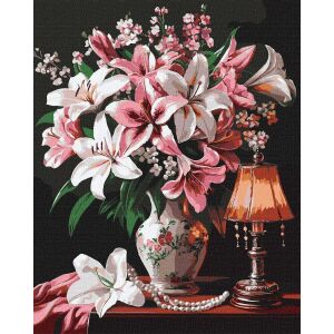 Ideyka Festés számok szerint Kifinomult liliomok - 40 x 50 cm 142426043 - Ideyka