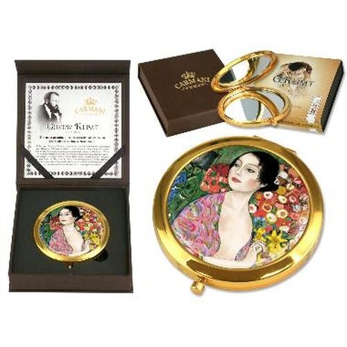 Kézitükör nagyítós, fémkeretben, dobozban 11cm, Klimt: A táncos 142434226