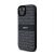 DKNY PU Leather Repeat Pattern Tonal Stripe Apple iPhone 15 Plus hátlap tok, fekete 142449467