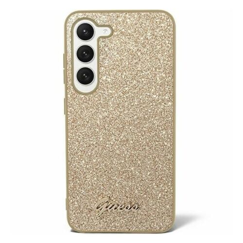 Guess Glitter Script 4G arany tok Samsung Galaxy S24 Plus telefonhoz - Telefontok