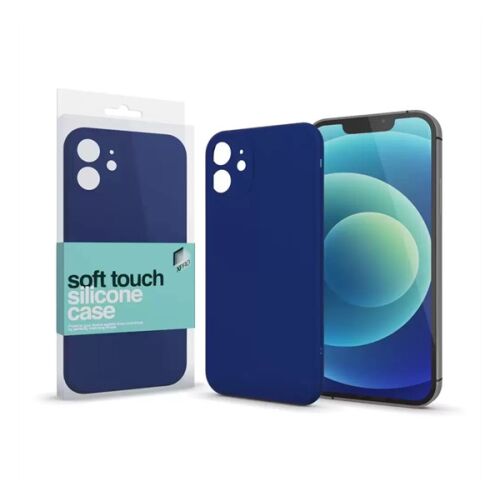 Xprotector Soft Touch sötétkék szilikon tok iPhone 15 Pro Max telefonhoz - XPro