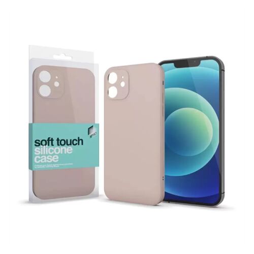 Xprotector Soft Touch szilikon tok iPhone 15 Pro telefonhoz, púderpink - XPro