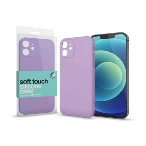 Xprotector Soft Touch lila szilikon tok iPhone 15 Pro telefonhoz - XPro