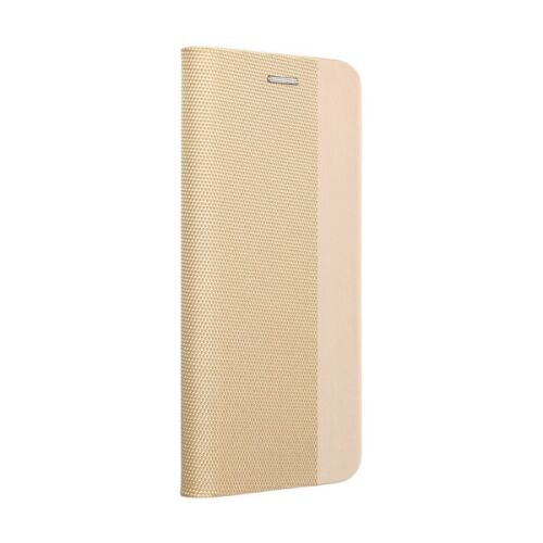 Forcell Sensitive arany flip tok iPhone 15 Pro telefonhoz - Forcell