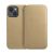 Arany Dual Pocket flip tok iPhone 15 Pro telefonhoz, nyitott nézet