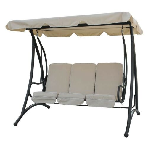 QENA 3 személyes hintaágy - bézs - 201x123x172cm 142471236