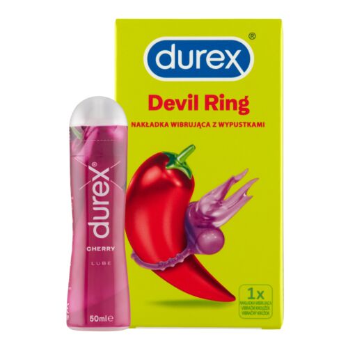 Durex Little Devil Vibrációs Gyűrű és Cheeky Cherry Síkosító Csomag