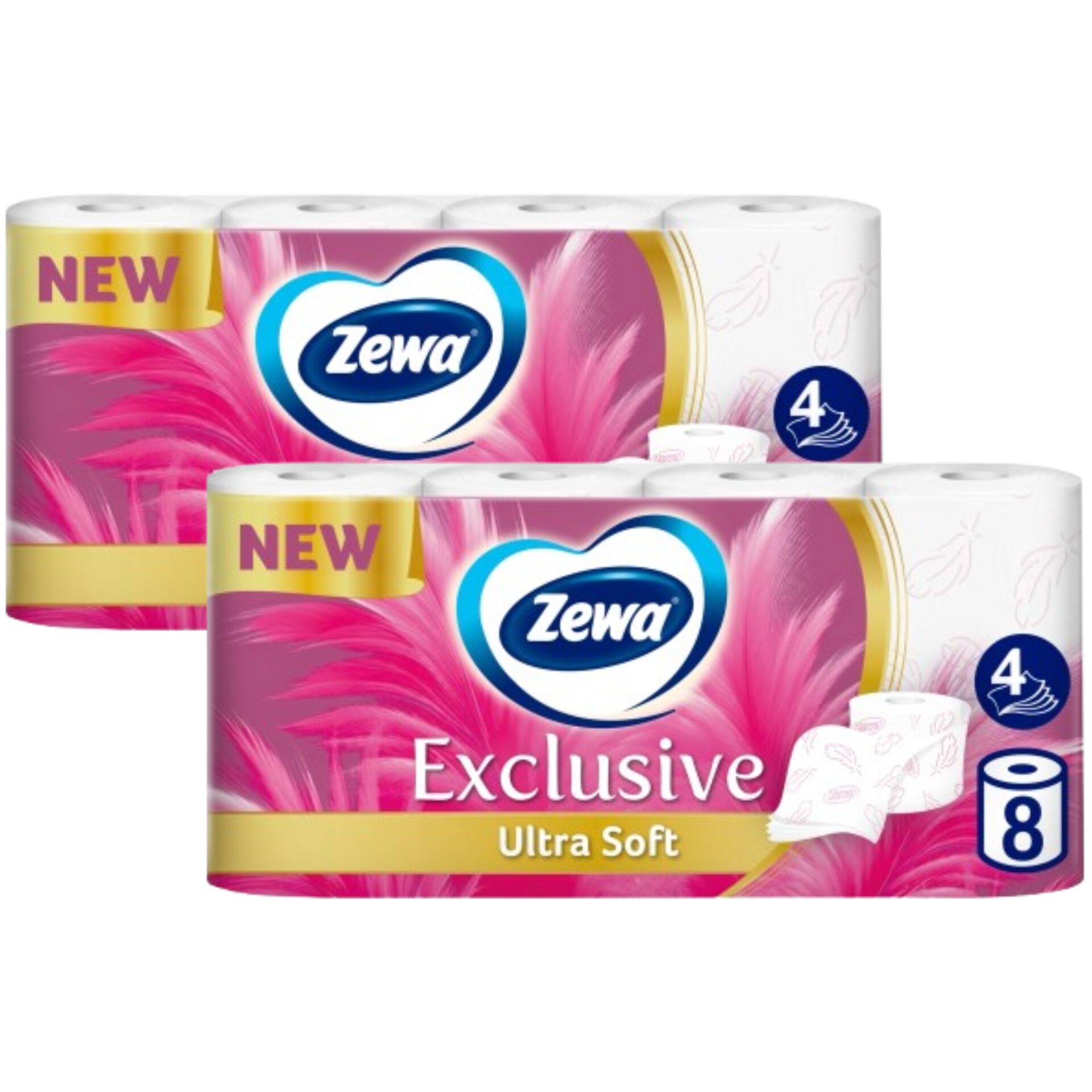 E-shop Zewa Exclusive Ultra Soft 4-vrstvový toaletný papier 2x8 roliek