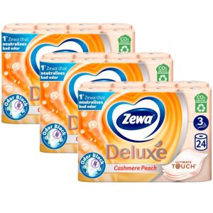 Zewa Deluxe Cashmere Peach Toalettpapír, 3 rétegű, 3x24 tekercs - Háztartási papírtermék