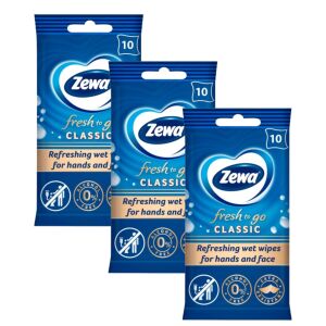 Zewa Classsic Мокри кърпички за ръце и лице 3x10бр. 142472109 - Мокра тоалетна хартия