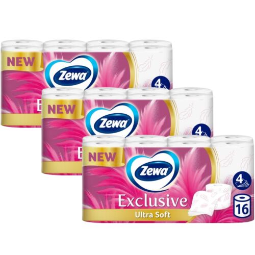 Zewa Exclusive Ultra Soft 4 rétegű toalettpapír, 3x16 tekercs