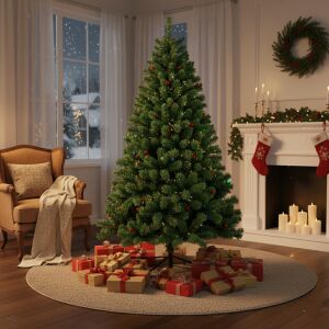 Shepherd's plaid extra-large Künstliche Kiefer mit Sockel 2,1M 145531787 - Künstliche Weihnachtsbäume