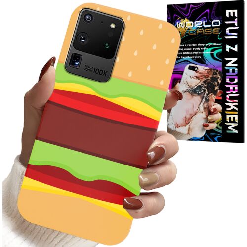 World Case Samsung Galaxy S20 Ultra telefontok cheeseburger dizájnnal 