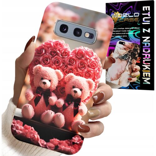 TOK Samsung Galaxy S10E rózsaszín mackó szíves telefontok - Telefontok