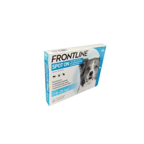FRONTLINE SPOT-ON KUTYA M (10-20KG) 3 darabos kiszerelés, bolha és kullancs elleni védelem közepes testű kutyáknak - Frontline