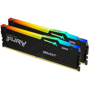 64GB 5600MHz DDR5 RAM Kingston Fury Beast RGB CL40 (2x32GB) (KF556C40BBAK2-64) (KF556C40BBAK2-64) 142511125 - Kingston