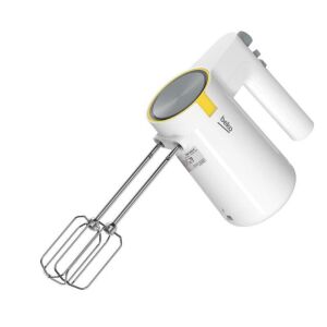 Mikser ręczny Beko HMM62404W, 425 W, 5 prędkości, funkcja turbo, biały 142512330 - Robot kuchenny, Maszyna do produkcji makaronu, Niszczarka ręczna, Maszynka do mielenia mięsa i Mikser ręczny