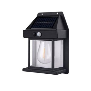 Solarna lampa zewnętrzna DEPOX®, czujnik ruchu i 3 tryby świecenia, 17 cm 142517062 - Latarnia słoneczna