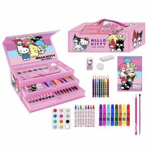 Súprava Hello Kitty Friends v kufríku, sada na kreslenie a maľovanie pre deti - Hello Kitty
