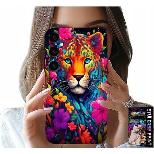 TOK Samsung Galaxy M35 4G virágos tigris mintás tok - HDD és GPS tok