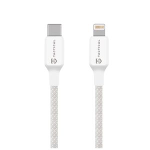 Tactical Stitch Thread USB-C - Lightning kábel, 1m, fehér - Lightning kábel