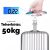 Tragbare digitale Gepäckwaage mit LCD-Display bis 50 kg - Silber / Weiß 142526728